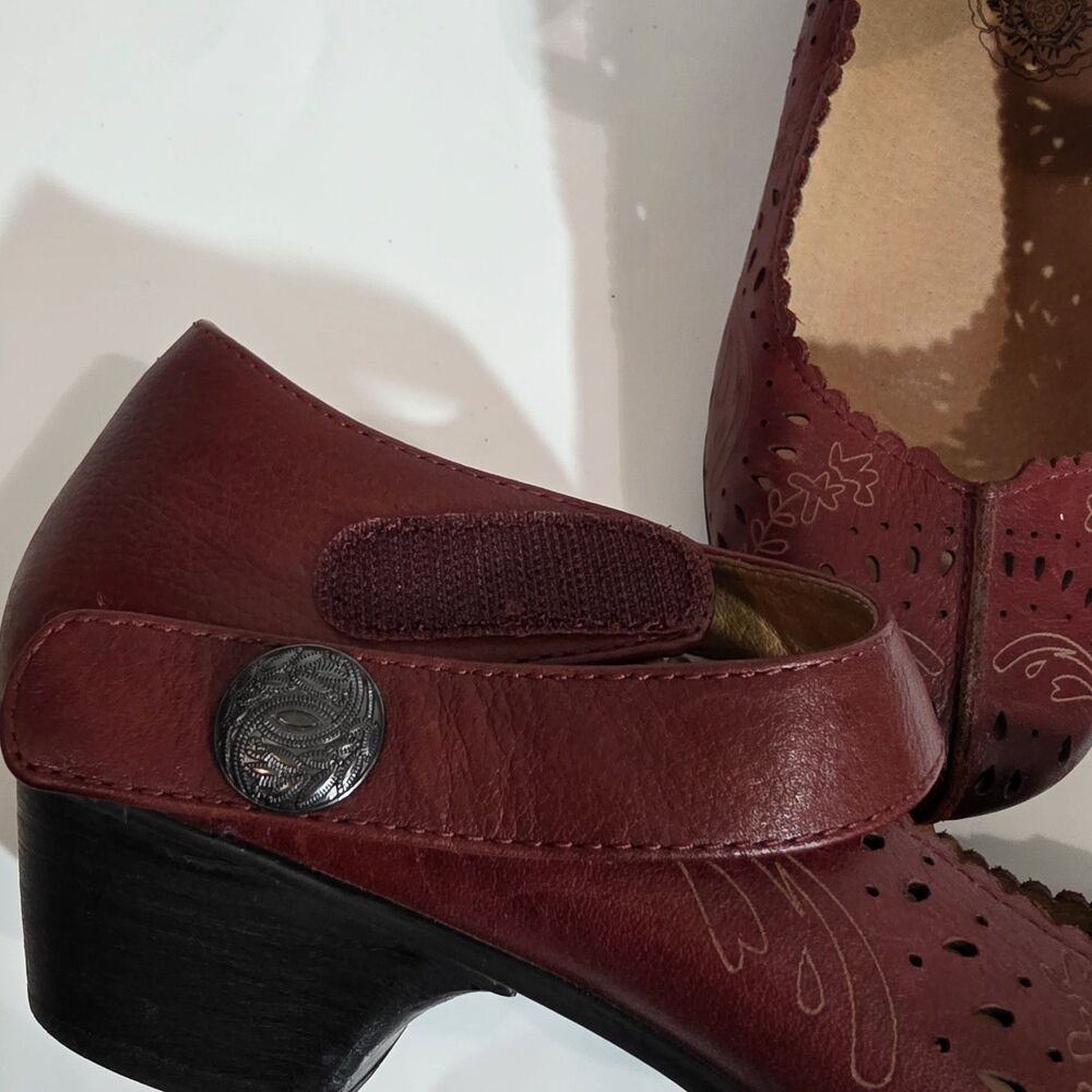 Taos Mary Jane Shoes Sz 10 Red - Picture 12 of 12